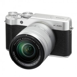 FUJIFILM - X-A10 PLATA CON LENTE XC16-50MM F3.5-5.6 OIS II